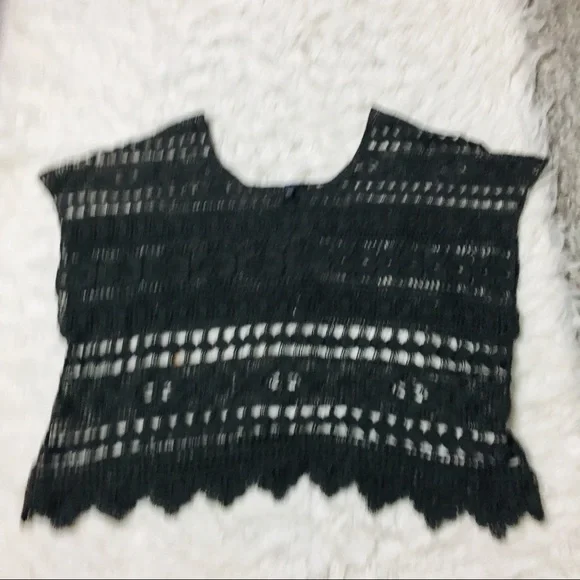 Lane Bryant Bohemian Crochet Olive Green Size 14 - Picture 5 of 13